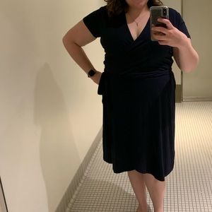 Loft Navy wrap dress